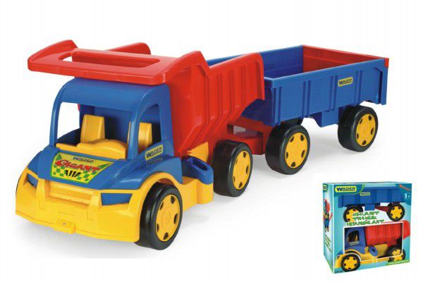Gigant truck Wader Auto + dětská vlečka plast v krabici Teddies